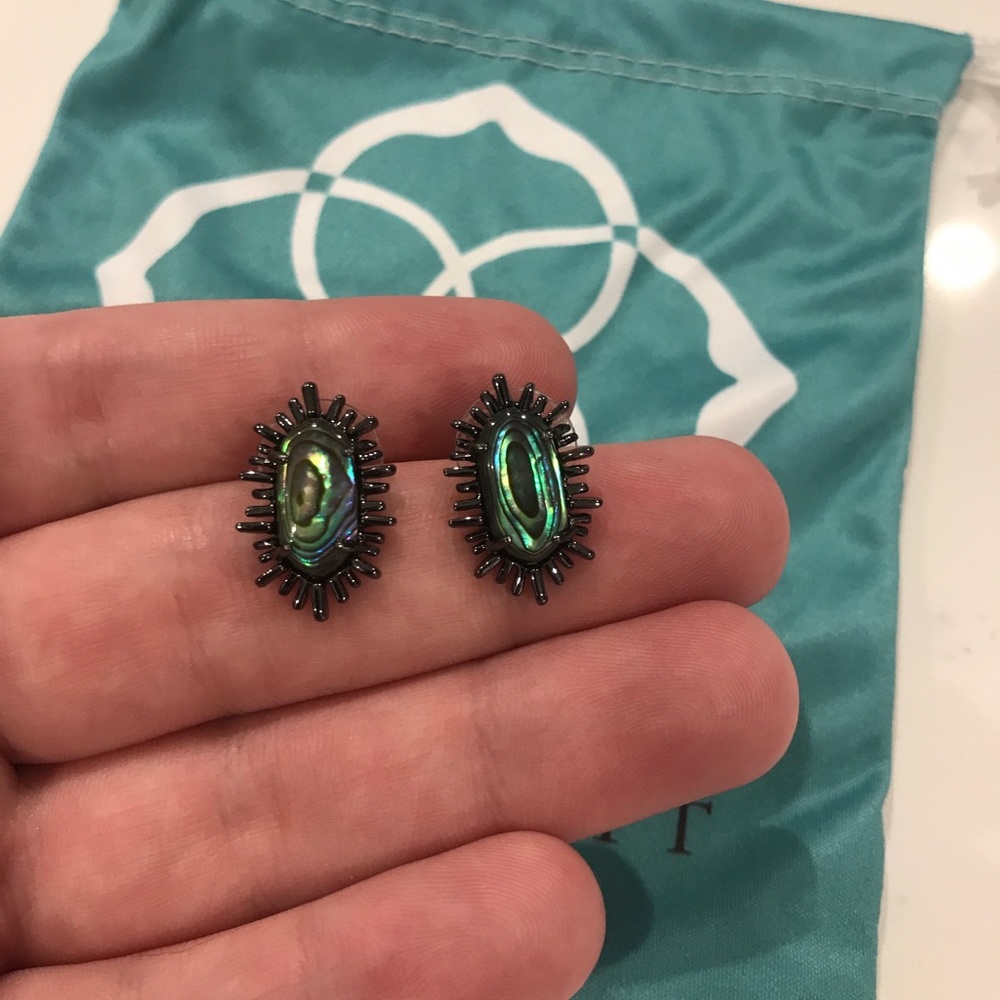 Kendra Scott Kay Black Stud Earrings